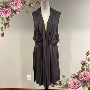 Maurices Charcoal Sleeveless long vest size extra large‎